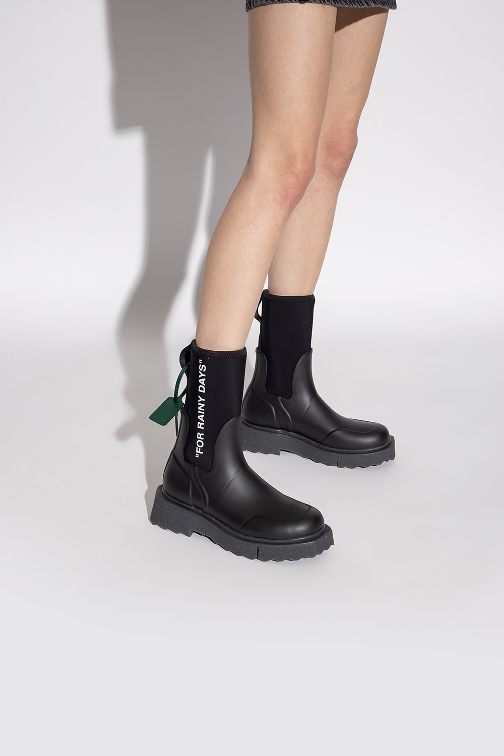 Off white 2025 rain boots